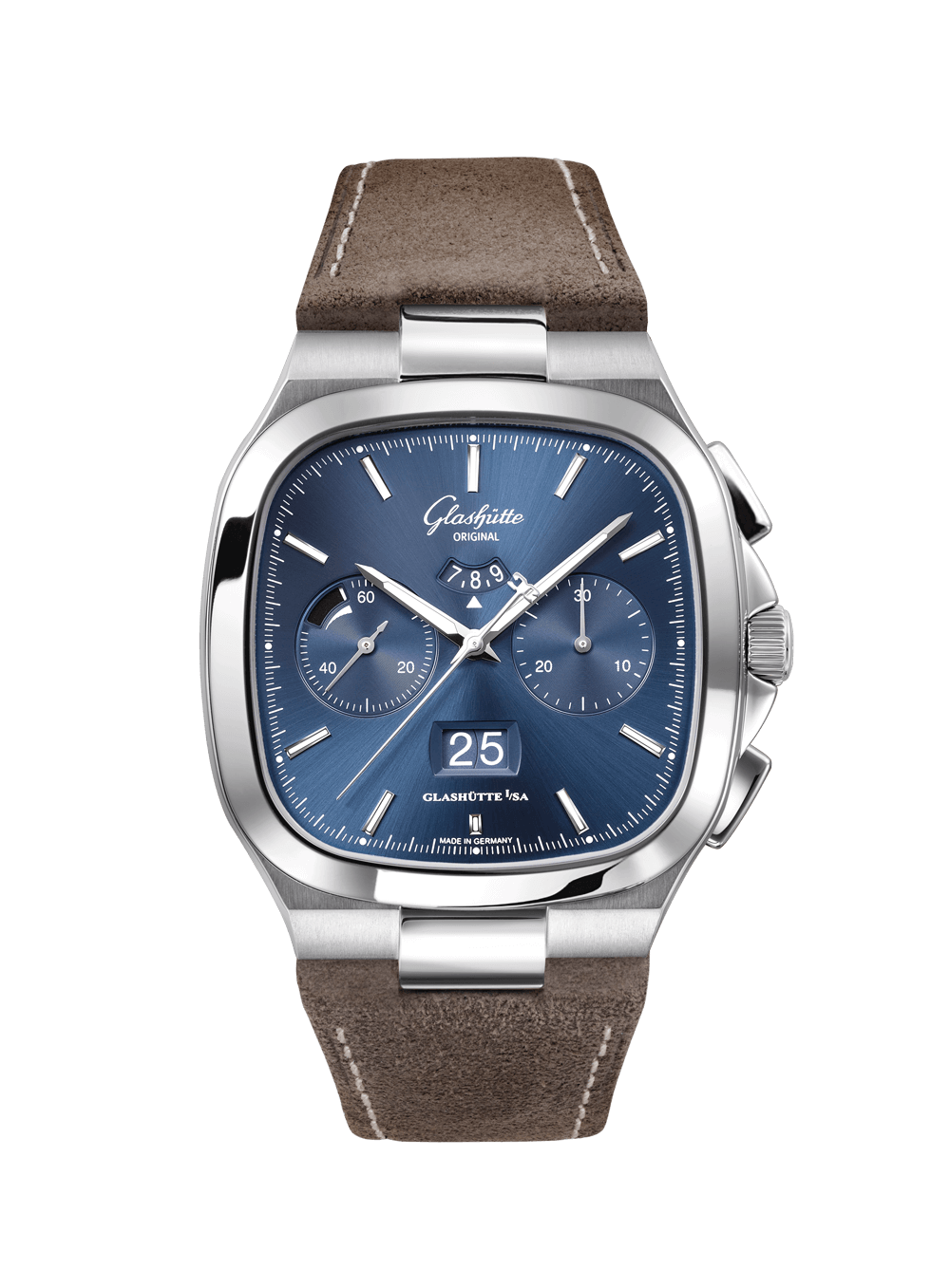 Seventies Chronograph Panoramadatum 1-37-02-08-02-61 - Glashütte  