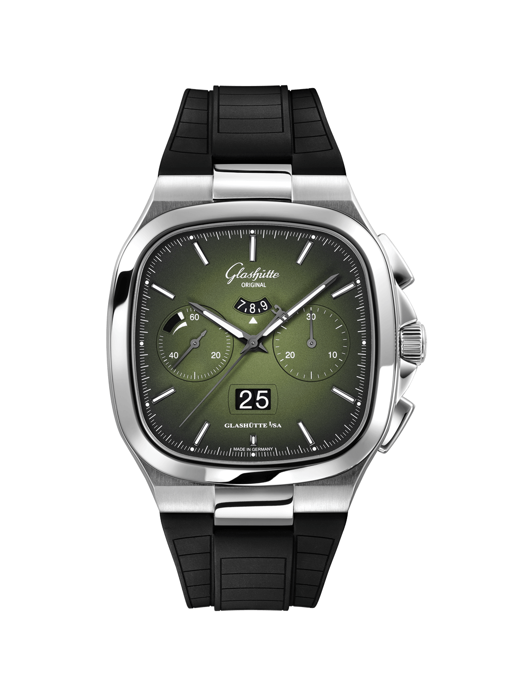 Seventies Chronograph Panoramadatum 1-37-02-09-02-62 - Glashütte 